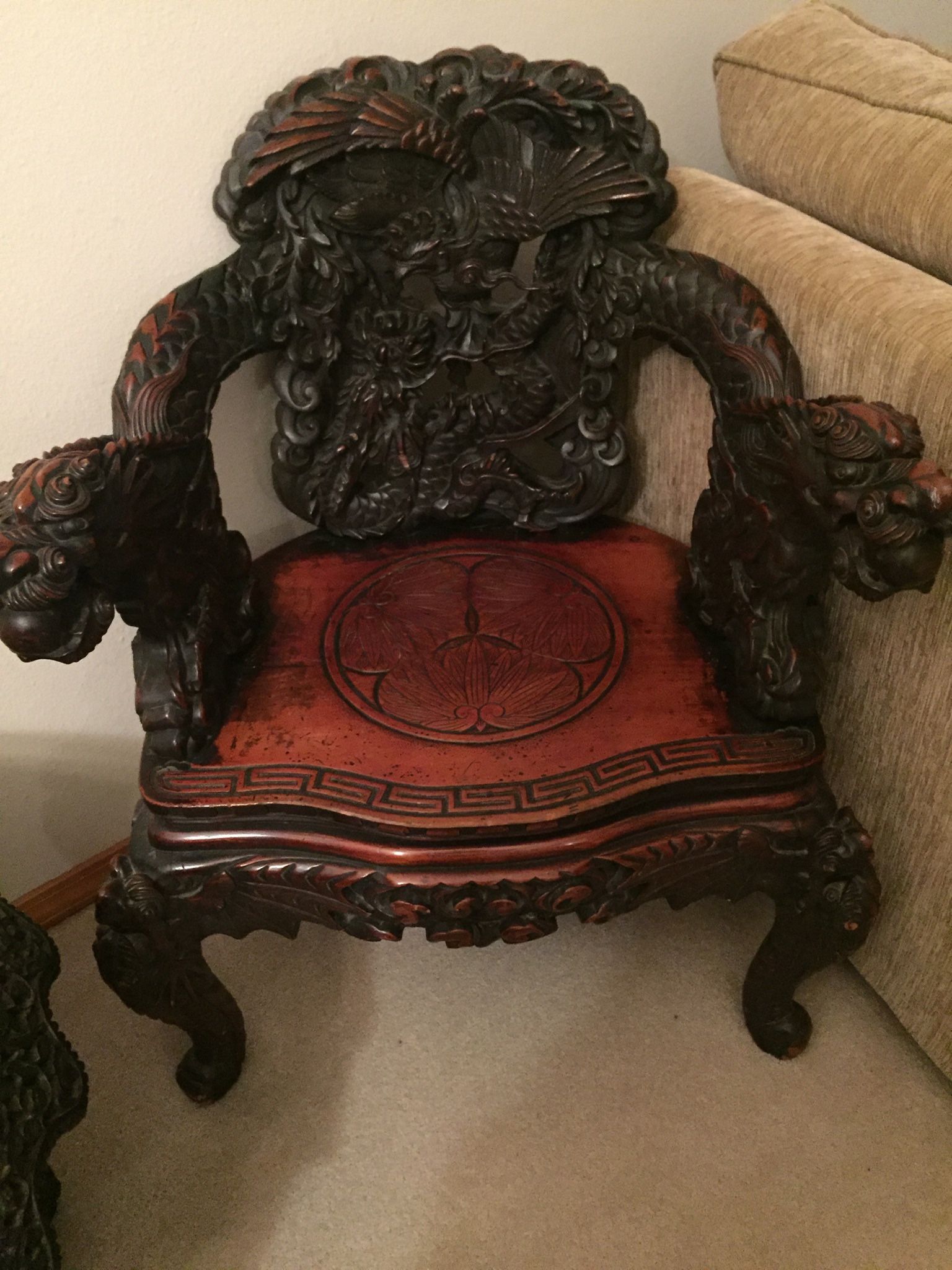 Antique Chinese Chair & Table