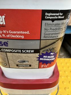 2 1/2 inch stainless steel hardwood Deck screws