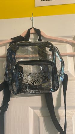 Clear small backpack   With Vegas logo