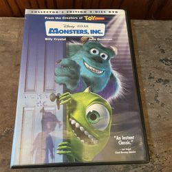 Monsters Inc DVD