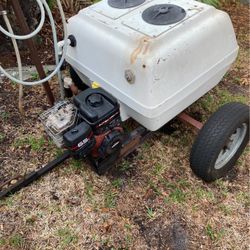 Spray Rig With Skid And Shaft For Towing 