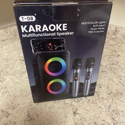 T-08 karaoke multifunction speaker