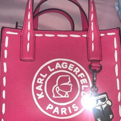 Pink Karl Lagerfeld Tote Bag 