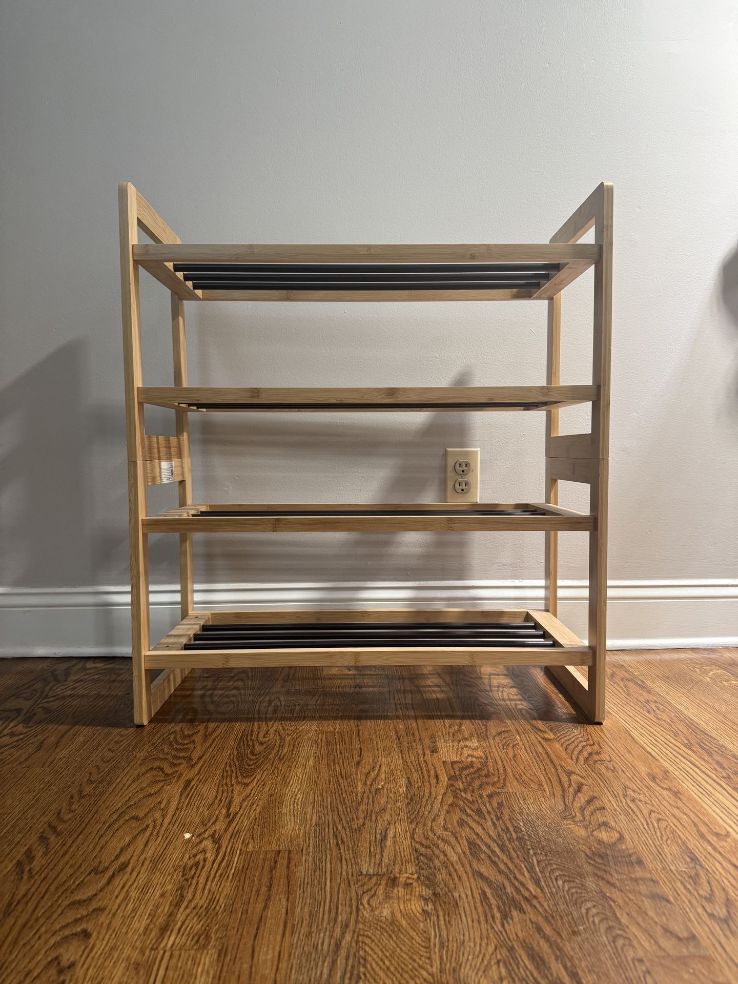 Shoerack Bamboo Metal 2 in 1