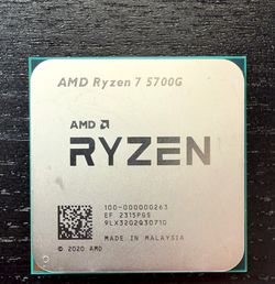 AMD Ryzen 7 5700G AM4 CPU - Bent Pins, For Parts/Repair