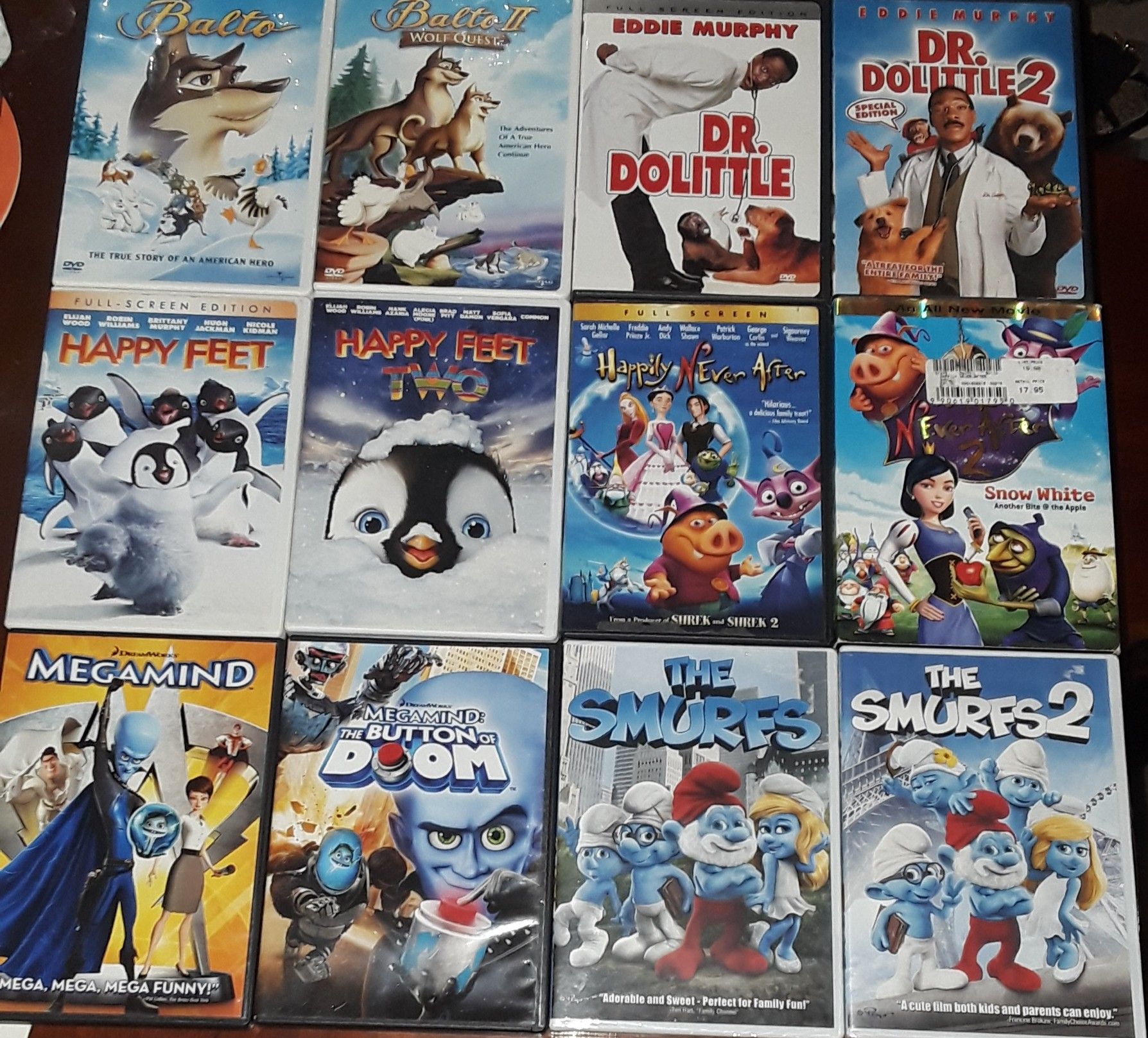 KIDS MOVIES PART 1 & 2 ($8 per set)