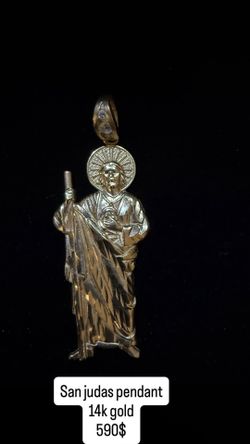 San judas pendant gold