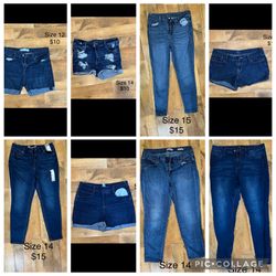 Lot Of Women’s Jeans/Jean Shorts