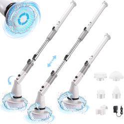Scrubber for Cleaning, Shower Scrubber with Long Handle,