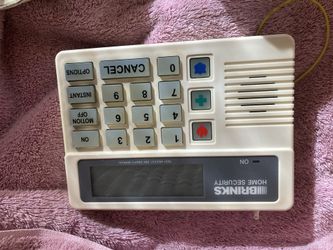 Brinks security panel, motion, detector, and with transformer and smoke detector