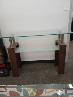 Glass coffee table set
