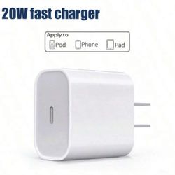 20W Fast Charging wall plug adapter charger for iPhone and Android