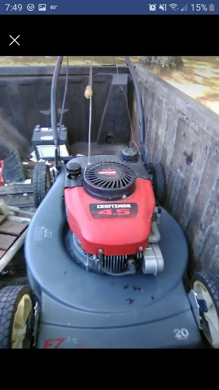 Craftsman push mower runs an cuts very good nothing wrong with it