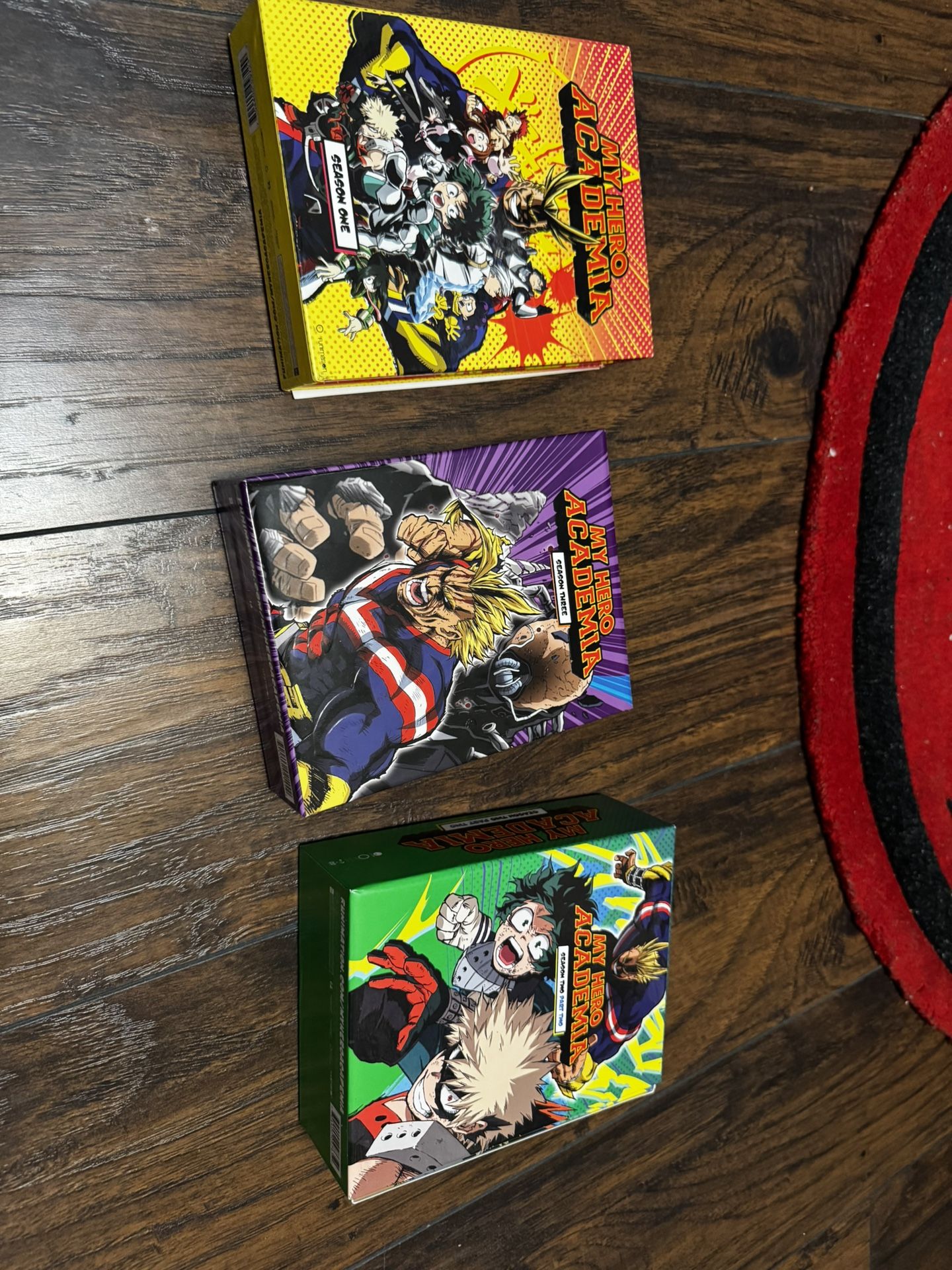 My hero Academia seasons 1,2 Part 2, & 3