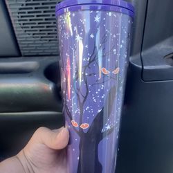 24 oz  Halloween glow in the dark  Starbucks cold tumbler