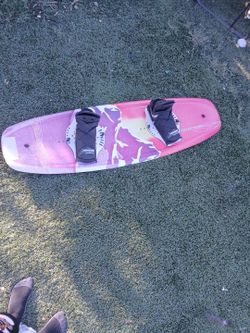 Snow board/surf board with adjustable boots brand is "HYPERLITE" model "FLUID 137"