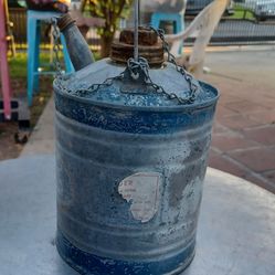 Vintage metal gas can