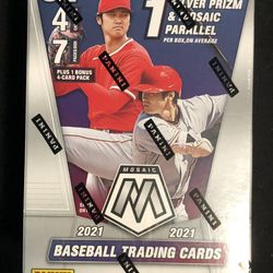 Brand New and Sealed 2021 Mosaic Baseball Blaster Box