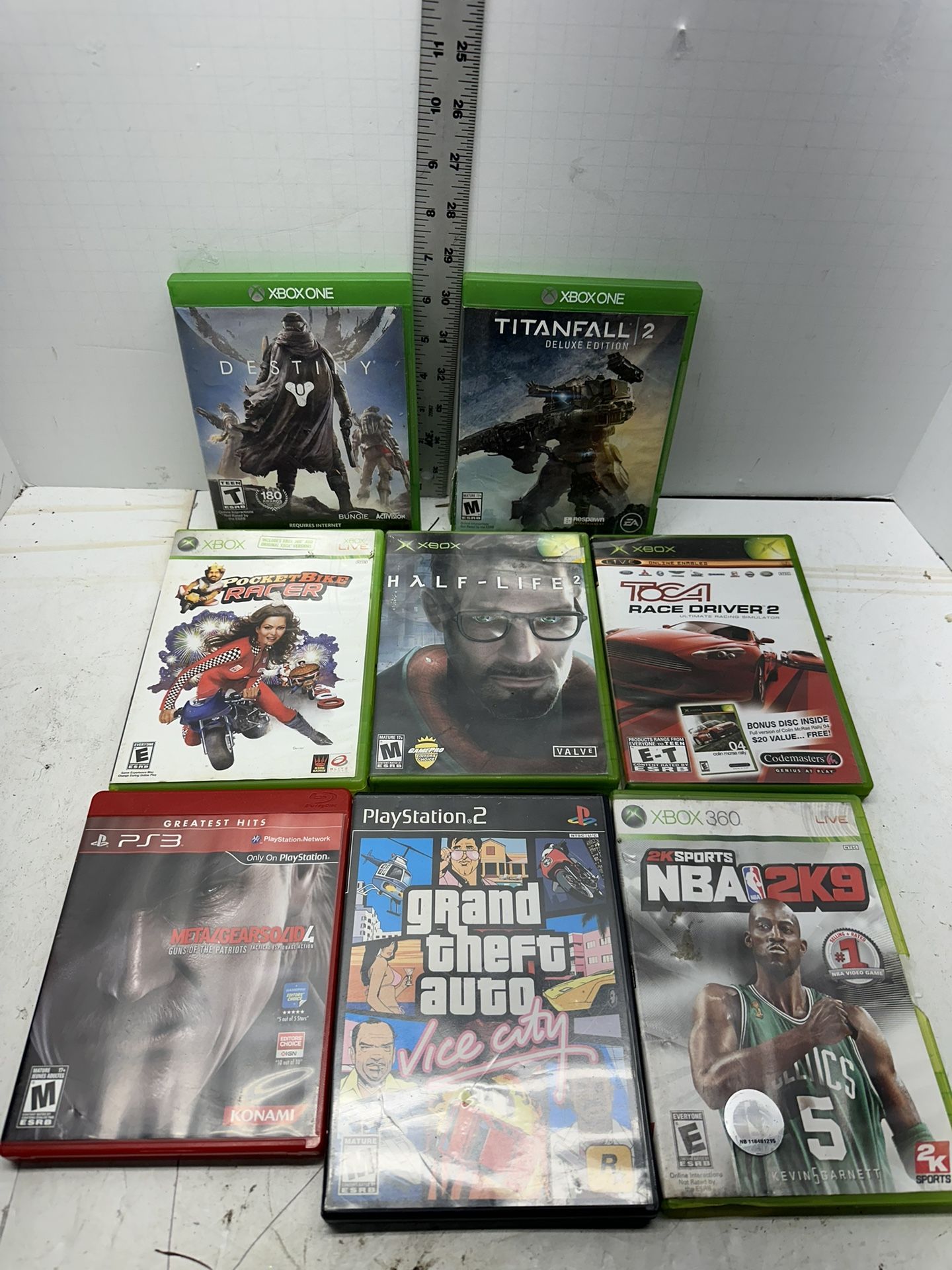 Lot of 8 Mixed Video Games, Microsoft Xbox 360 Xbox One, PS3 Untested. #U9