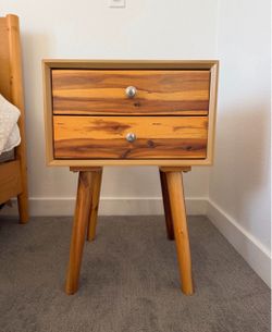 Giantex End Table / Nightstand with 2 Drawers