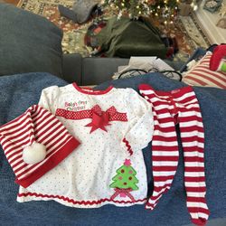 Baby Girls 1st Christmas Outfit 