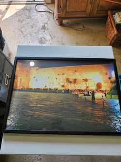 Jerusalem Western Wall Framed Photo Print Wailing Wall Israel Jewish Judaica Decor