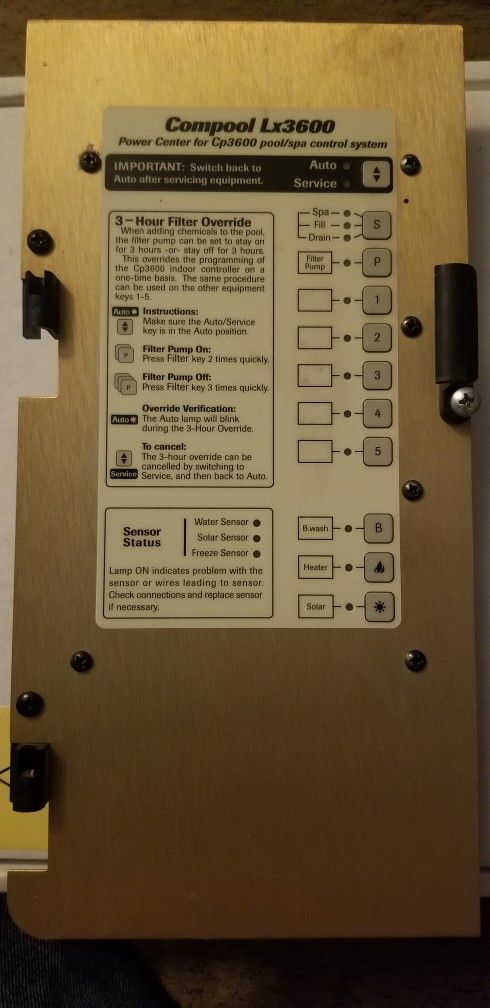 Compool PC-LX3600 Main Control Panel/Circuit Board
