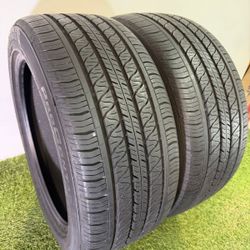 V329  255 45 19 104W  Continental  ProContact RX  2 Used Tires 80% Life 