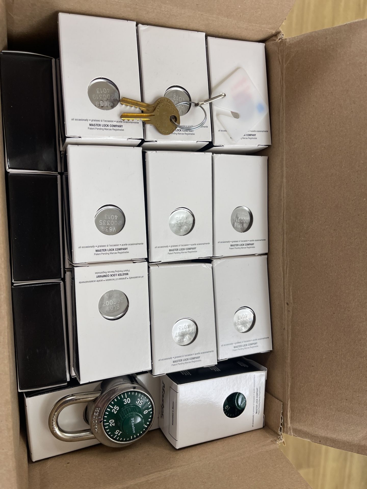 Master Combination Locks With Key Control