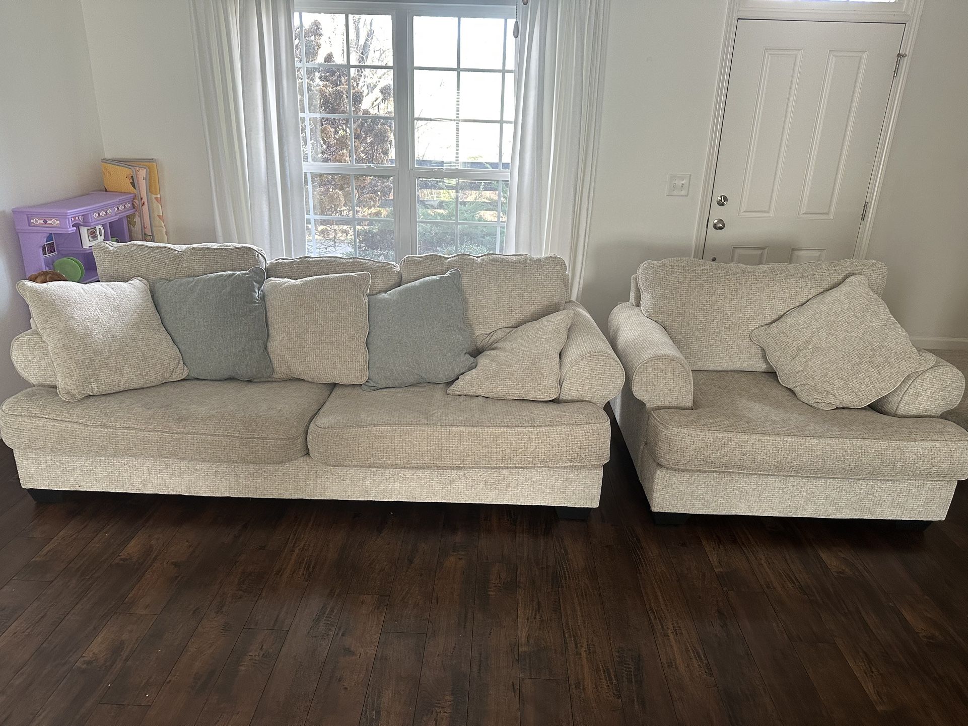 Couch (92” x 44”) And Seat (45” x 44”)