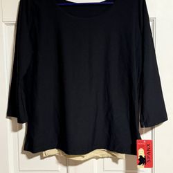 Spanx Slim-X Top XL Reversible With Tuck In Liner
