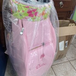 Brand New Lilly Pulitzer Pink Golf Bag 