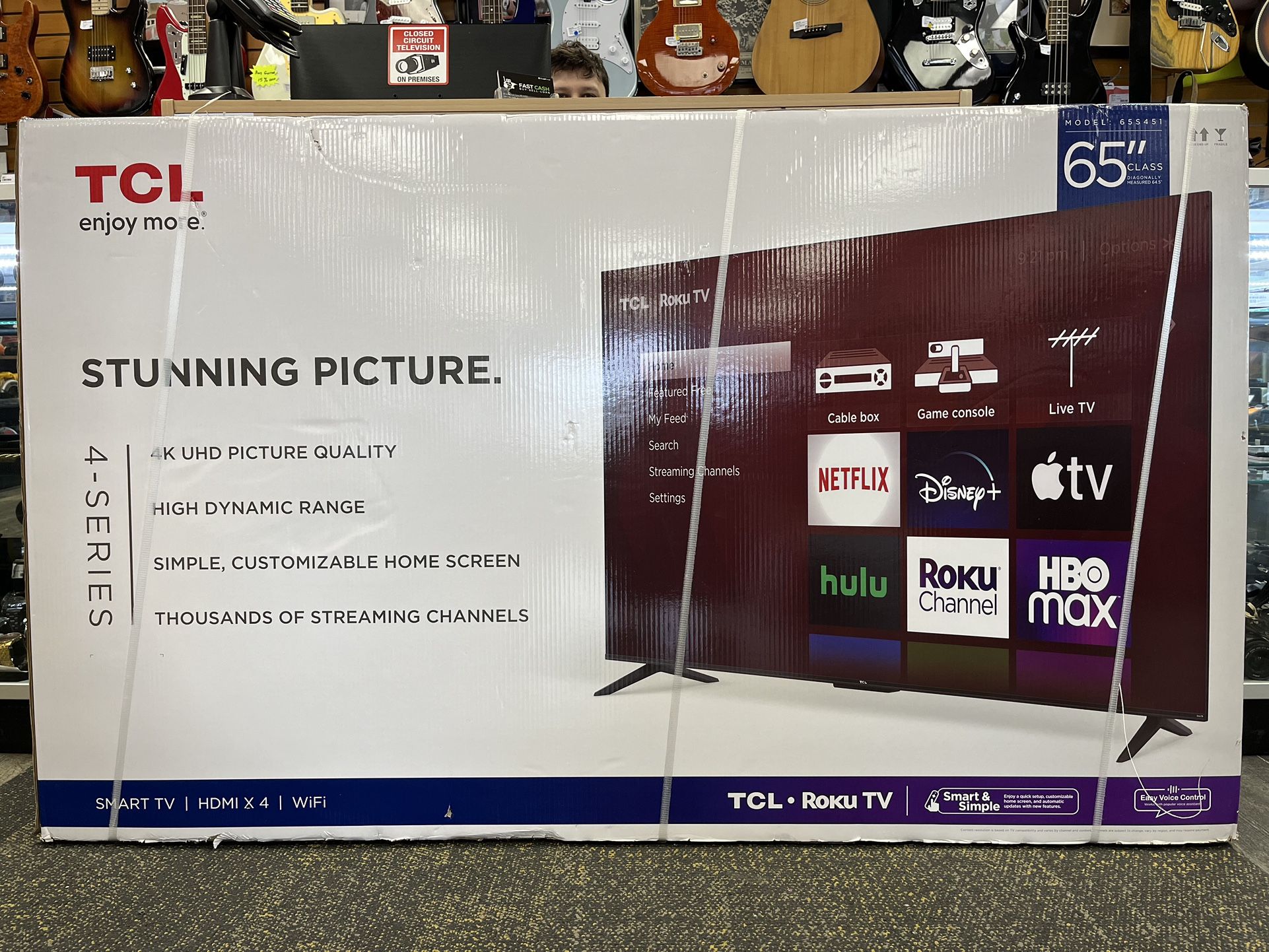 TCL Class 4 Series 4K UHD HDR Smart Roku TV