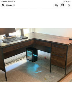 L shaped office desk