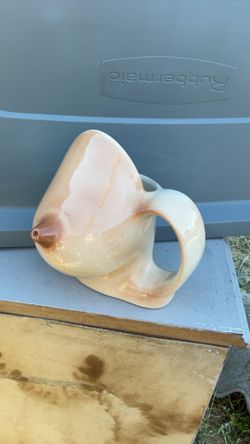 Vintage Ceramic Boob Mug  / Cup