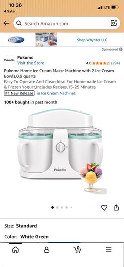 Pukomc Home Ice Cream Maker Machine
