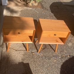 Mid-Century Modern Bed Side Tables