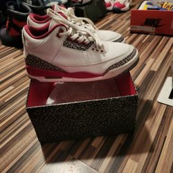 Jordan 3 Cardinals Size 8 $125