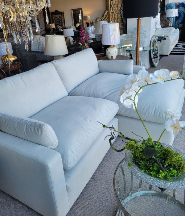 Modular Light Grey 2pc Sectional New