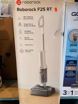 Roborock F25 RT Cordless Wet/Dry Vacuum Mop – 20,000 Pa Suction, Self-Cleaning & Drying, 180° Lie-Flat Brand New In Box