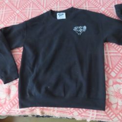 the early hours Crime Time crewneck sweatshirt sz M black
