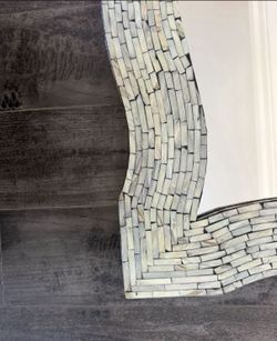 Approx 24x36 Inch Mother Of Pearl Unique Wall Mirror $350 OBO