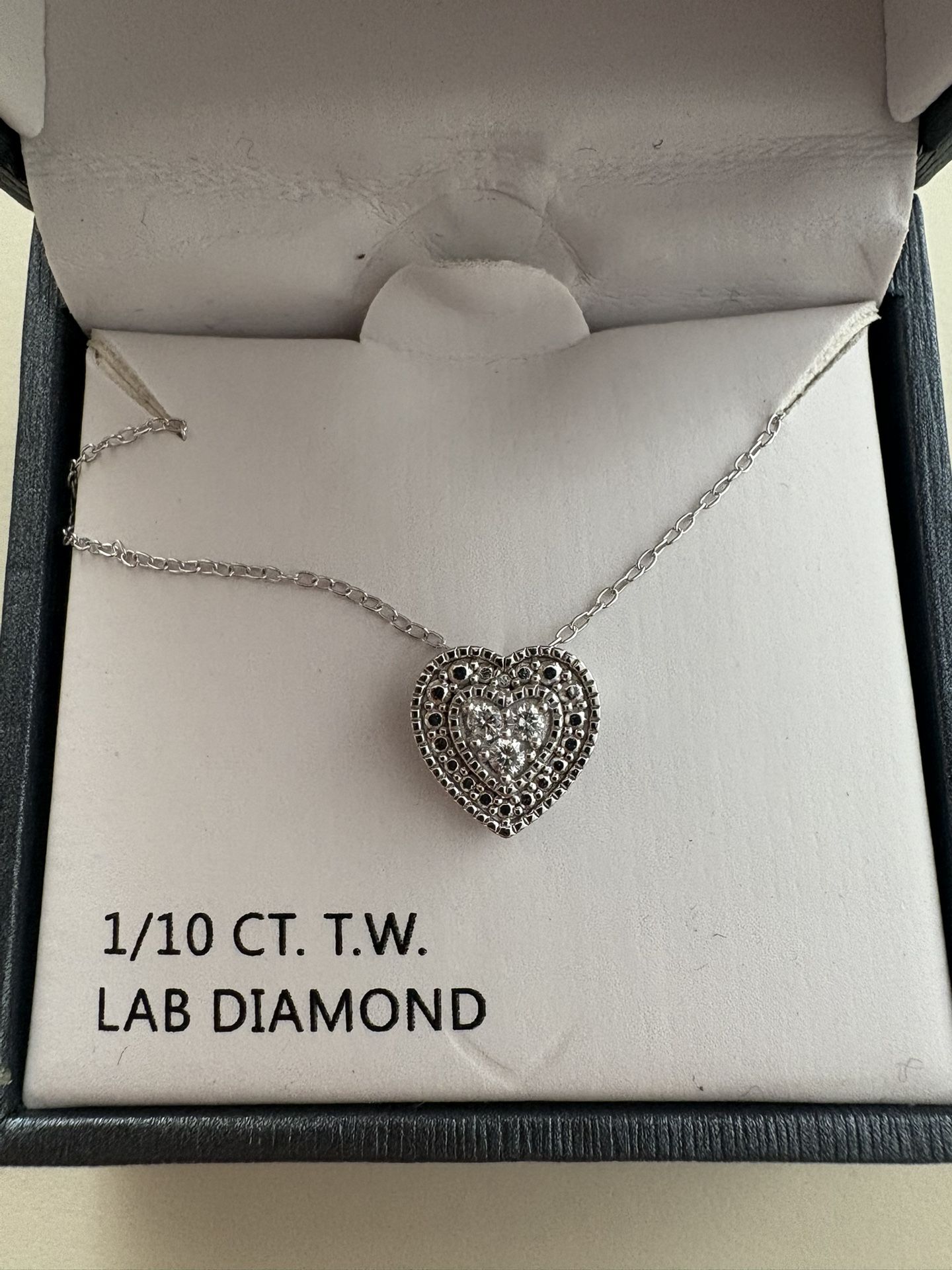 Heart Pendant Diamond Necklace