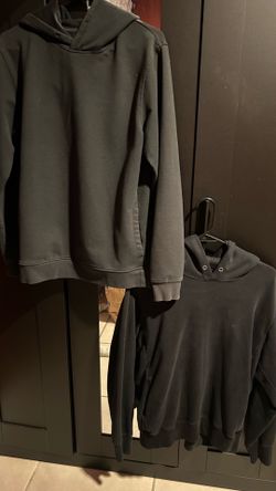 Two basic black hoodies