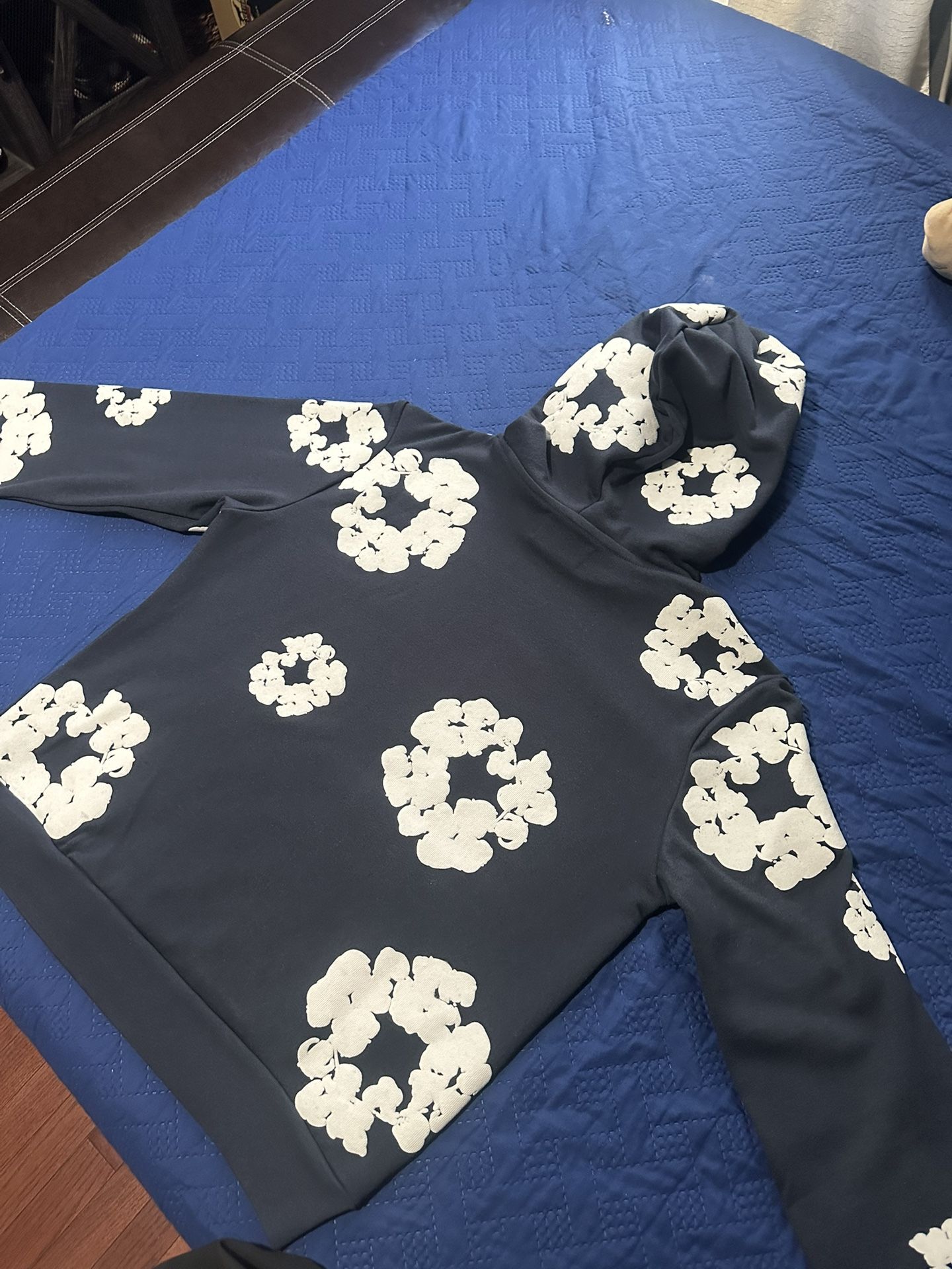 Denim Tears Navy Blue Hoodie 