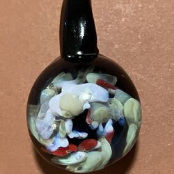 Hand Made Glass Abstract Pendant
