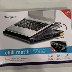 Targus Chill Mat + With 4 Port USB 2.0 HUB Laptop New! 