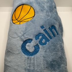 Custom Embroidered Quality Fleece Throw Blanket