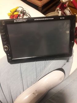 supersonic touch screen stereo has aux camera