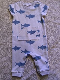 Gymboree shark romper